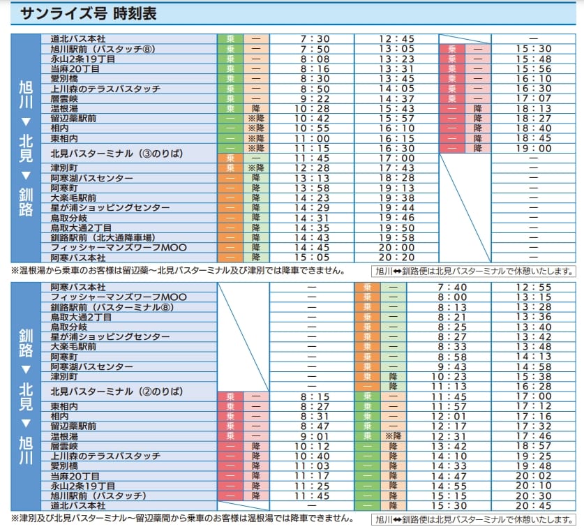 到北海道阿寒湖四種交通方式|直達巴士、JR北海道鐵路轉巴士、 旅館接駁巴士